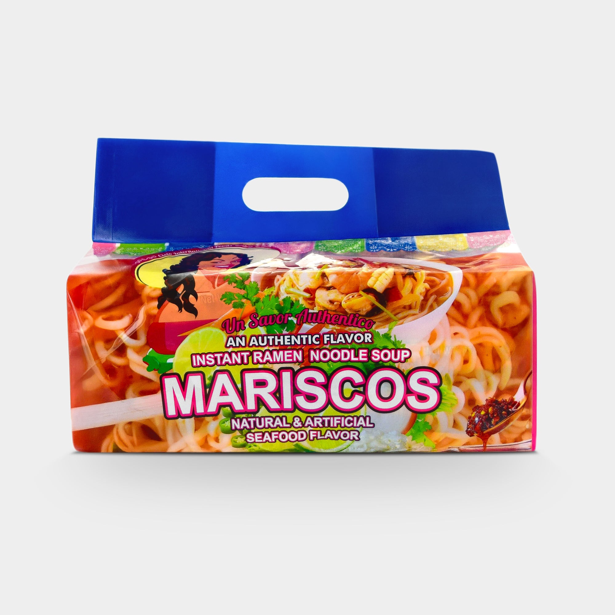 Mariscos Seafood Flavor Instant Ramen Noodle Soup (6-Pack Bag)