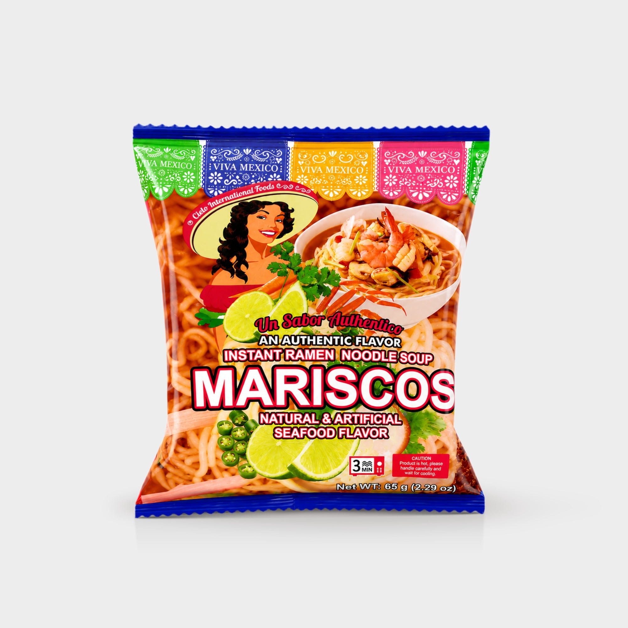 Mariscos Seafood Flavor Instant Ramen Noodle Soup (6-Pack Bag)