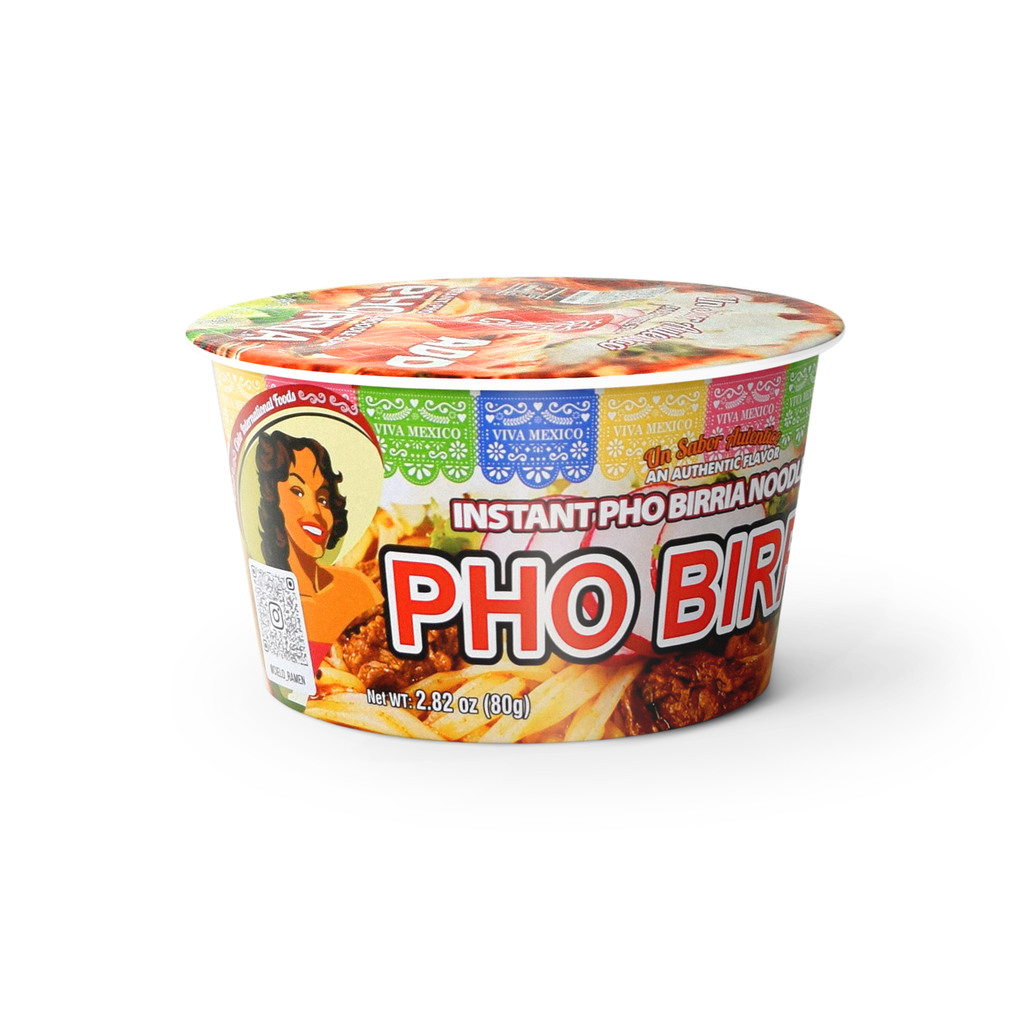 Pho Birria Instant Ramen Noodle Soup (6-Pack)