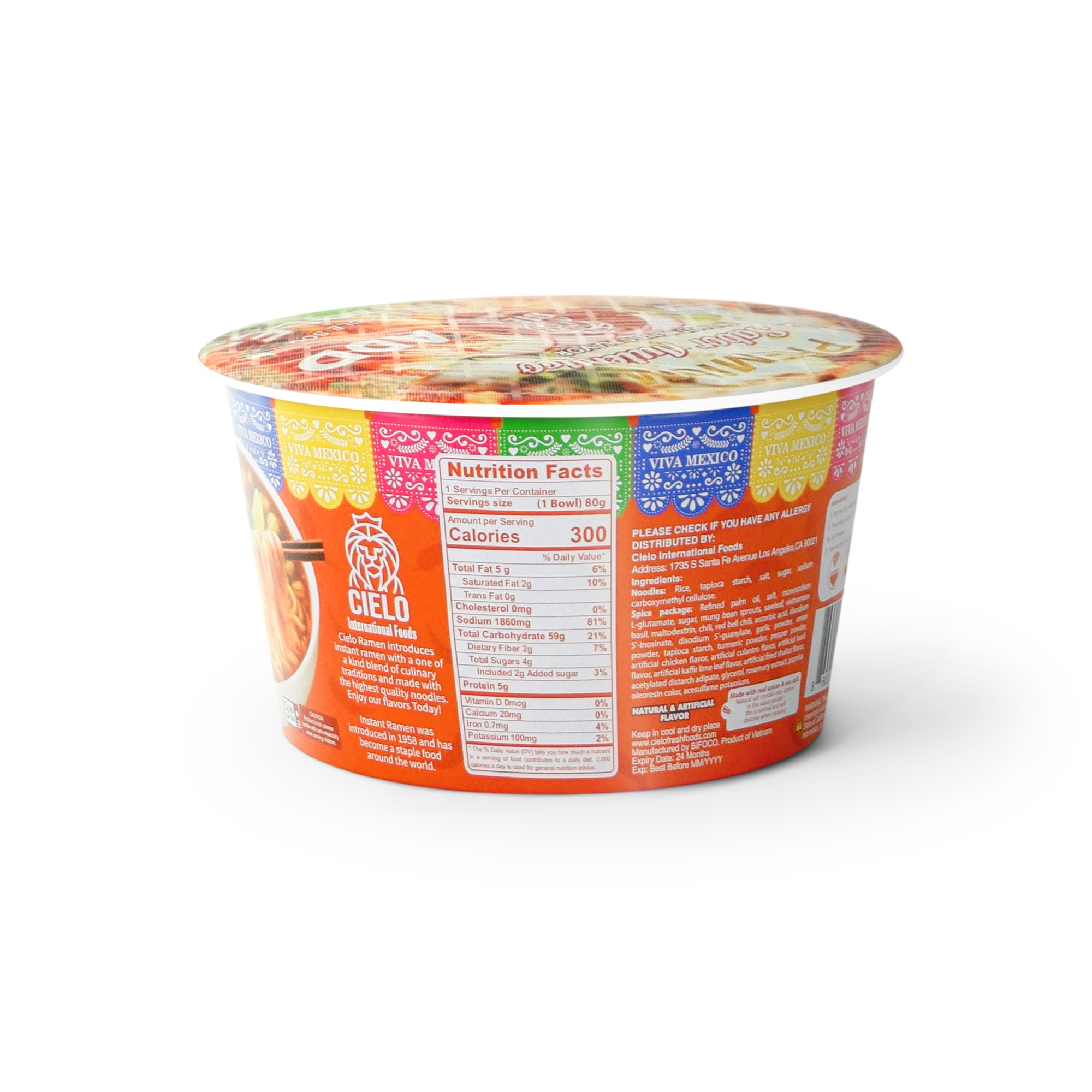 Pho Birria Instant Ramen Noodle Soup (6-Pack)