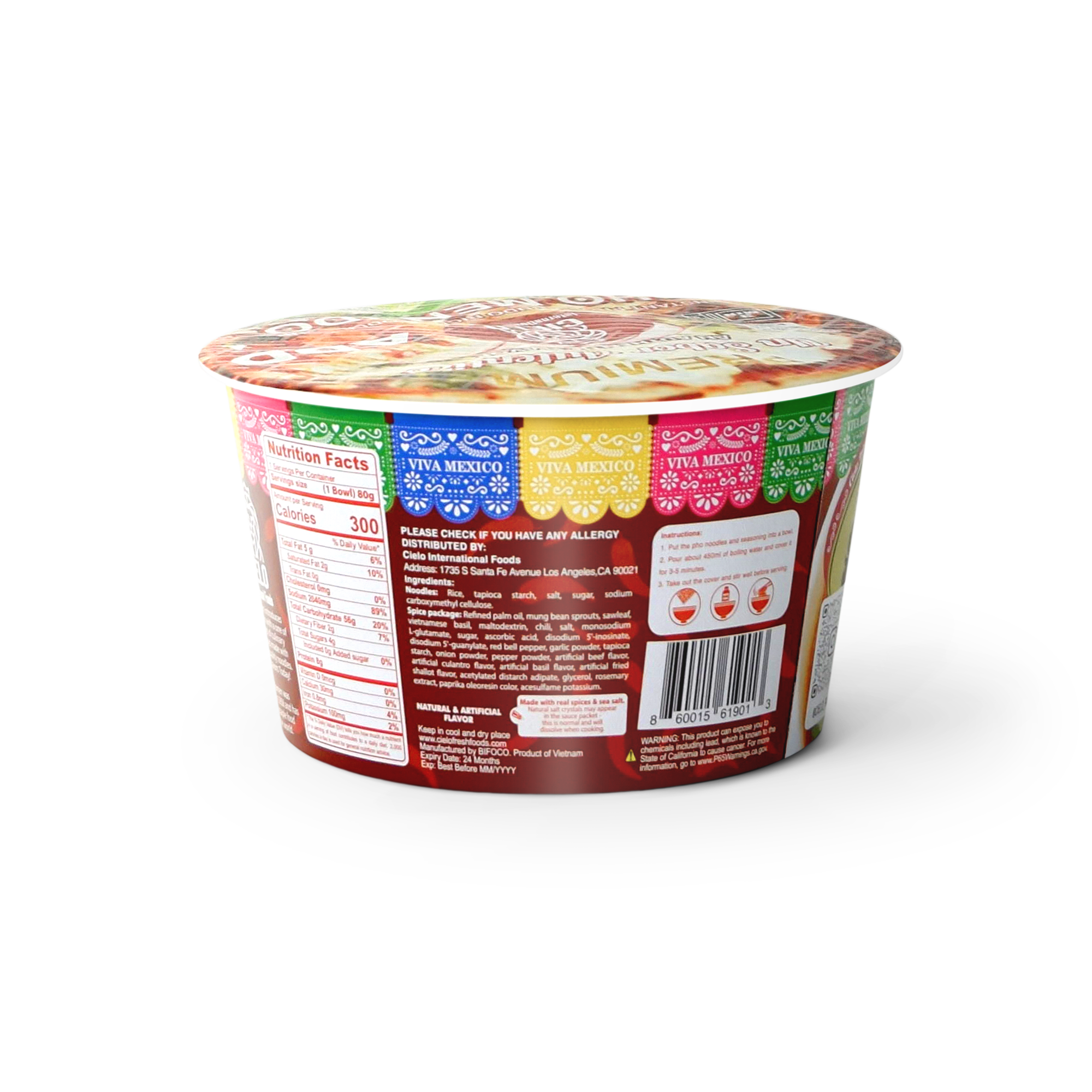 Pho Menudo Instant Ramen Noodle Soup (6-Pack)