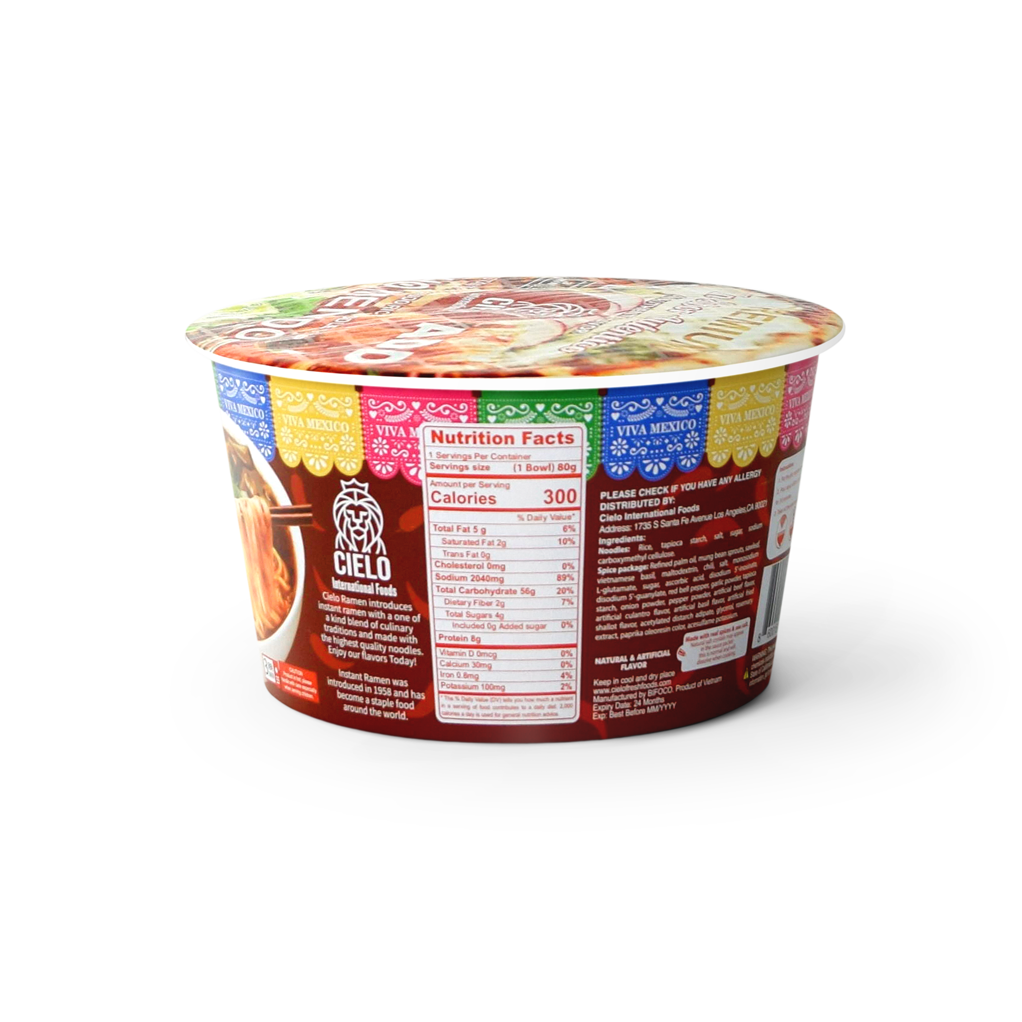 Pho Menudo Instant Ramen Noodle Soup (6-Pack)