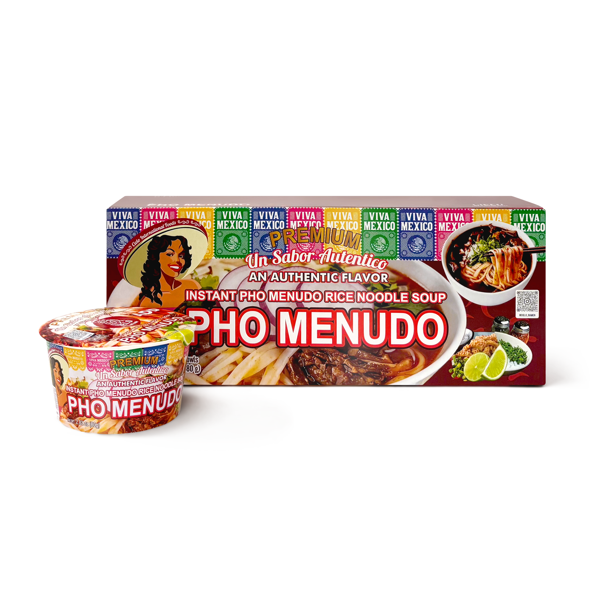 Pho Menudo Instant Ramen Noodle Soup (6-Pack)