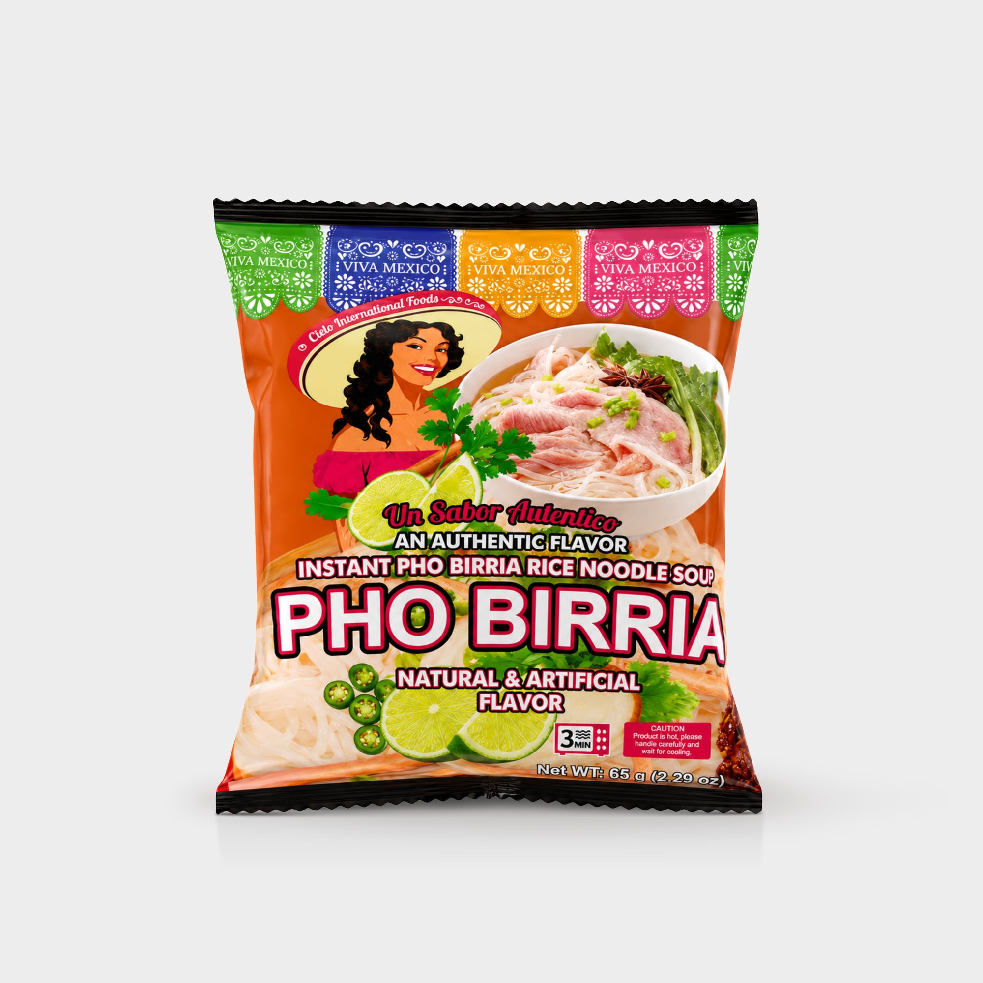 Pho Birria Instant Ramen Noodle Soup (6-Pack Bag)