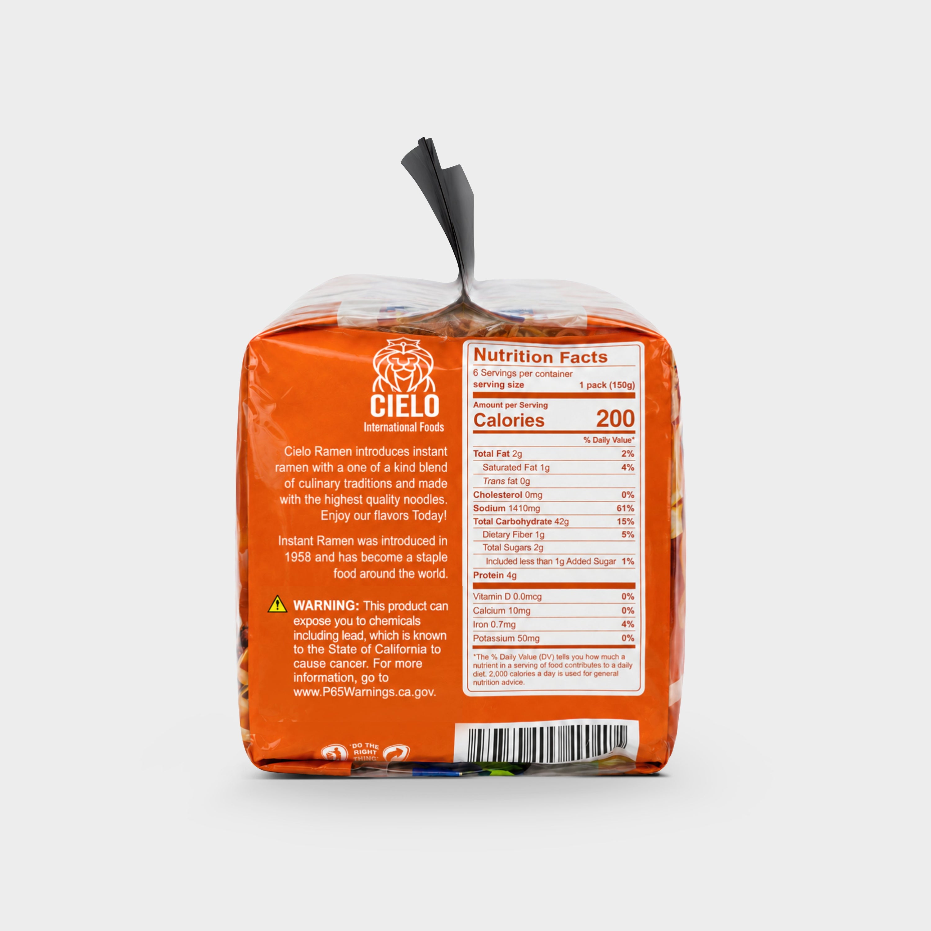 Pho Birria Instant Ramen Noodle Soup (6-Pack Bag)